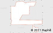 Silver Style Simple Map of ZIP code 74078