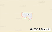 Classic Style 3D Map of ZIP code 74085, single color outside