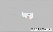 Gray 3D Map of ZIP code 74085, single color outside