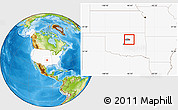 Physical Location Map of ZIP code 74085, highlighted country, highlighted county