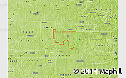 Physical Map of ZIP code 74085