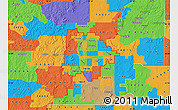 Political Map of ZIP codes starting with 741