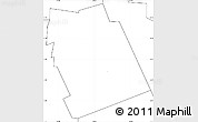 Blank Simple Map of ZIP code 74103, no labels