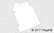 Silver Style Simple Map of ZIP code 74103