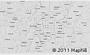 Silver Style 3D Map of ZIP code 74104