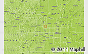 Physical Map of ZIP code 74104