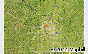 Satellite Map of ZIP code 74104