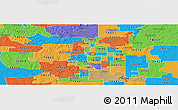 Political Panoramic Map of ZIP code 74104