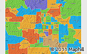 Political Map of ZIP code 74105