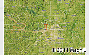 Satellite Map of ZIP code 74106