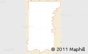 Classic Style Simple Map of ZIP code 74106