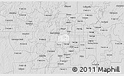 Silver Style 3D Map of ZIP code 74107