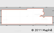 Gray Simple Map of ZIP code 74108
