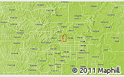 Physical 3D Map of ZIP code 74110