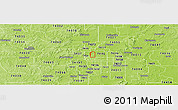 Physical Panoramic Map of ZIP code 74110
