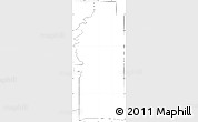 Blank Simple Map of ZIP code 74110, no labels