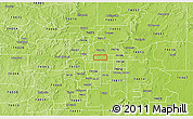 Physical 3D Map of ZIP code 74112