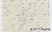 Shaded Relief Map of ZIP code 74112