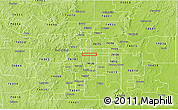 Physical 3D Map of ZIP code 74114