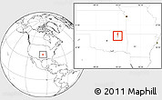 Blank Location Map of ZIP code 74115, highlighted county