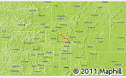Physical 3D Map of ZIP code 74116