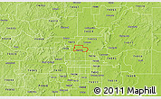 Physical 3D Map of ZIP code 74117