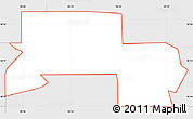 Silver Style Simple Map of ZIP code 74117
