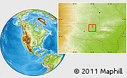 Physical Location Map of ZIP code 74119