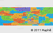 Political Panoramic Map of ZIP code 74119