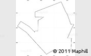 Blank Simple Map of ZIP code 74119, cropped outside, no labels