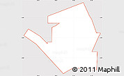 Silver Style Simple Map of ZIP code 74119, cropped outside