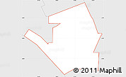 Silver Style Simple Map of ZIP code 74119