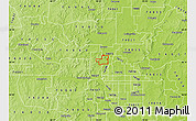 Physical Map of ZIP code 74126