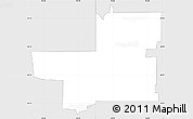 Silver Style Simple Map of ZIP code 74126