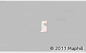 Gray 3D Map of ZIP code 74127, single color outside