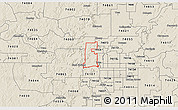 Shaded Relief 3D Map of ZIP code 74127