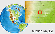 Physical Location Map of ZIP code 74127