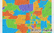 Political Map of ZIP code 74127