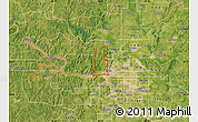 Satellite Map of ZIP code 74127