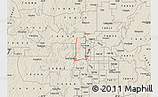 Shaded Relief Map of ZIP code 74127