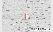 Silver Style Map of ZIP code 74127