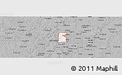 Gray Panoramic Map of ZIP code 74127
