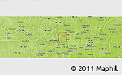 Physical Panoramic Map of ZIP code 74127