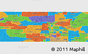 Political Panoramic Map of ZIP code 74127