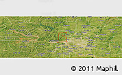 Satellite Panoramic Map of ZIP code 74127