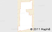Classic Style Simple Map of ZIP code 74127