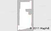 Gray Simple Map of ZIP code 74127