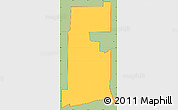 Savanna Style Simple Map of ZIP code 74127