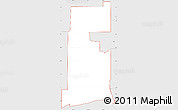 Silver Style Simple Map of ZIP code 74127