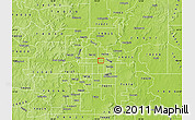 Physical Map of ZIP code 74128